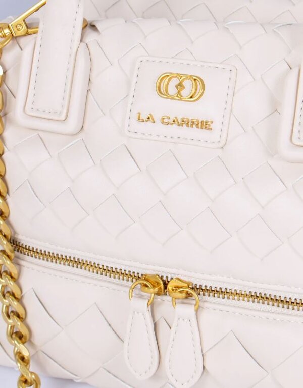 LA CARRIE - BAULETTO ESSENTIALS MEDIO INTRECCIO IVORY - immagine 3