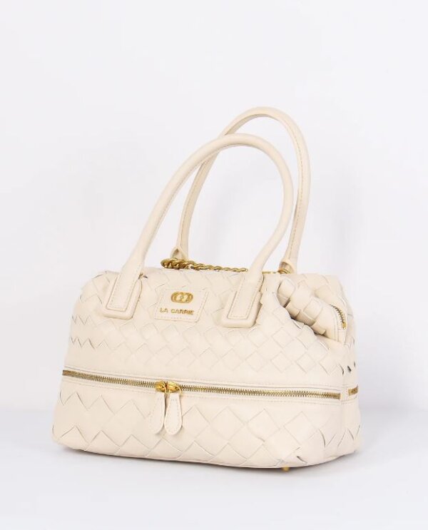 LA CARRIE - BAULETTO ESSENTIALS MEDIO INTRECCIO IVORY