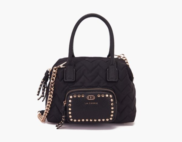 LA CARRIE - BORSA A MANO DARK WAVE MEDIA BLACK