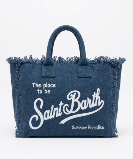 Borsa donna MC2 Saint Barth Colette in Canvas - Blue Navy 61