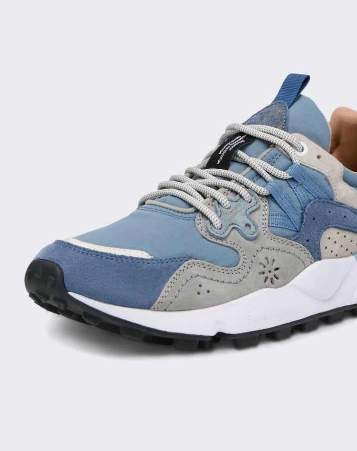 Sneakers FLOWERMOUNTAIN Yamano 3 Man Suede/Nylon Navy - Blue - Light Grey 1C82 - immagine 3