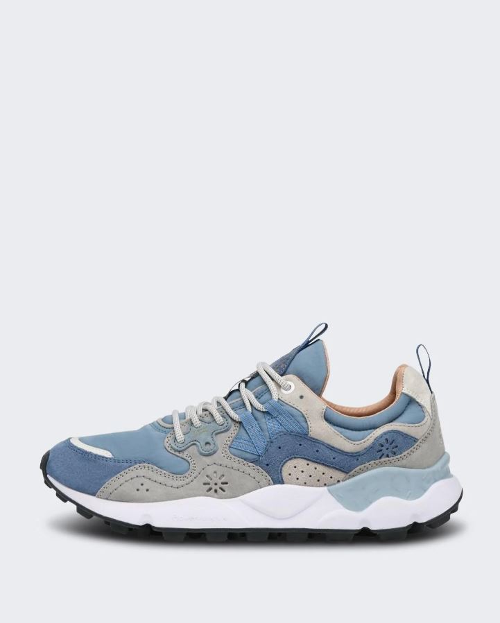 Sneakers FLOWERMOUNTAIN Yamano 3 Man Suede/Nylon Navy - Blue - Light Grey 1C82