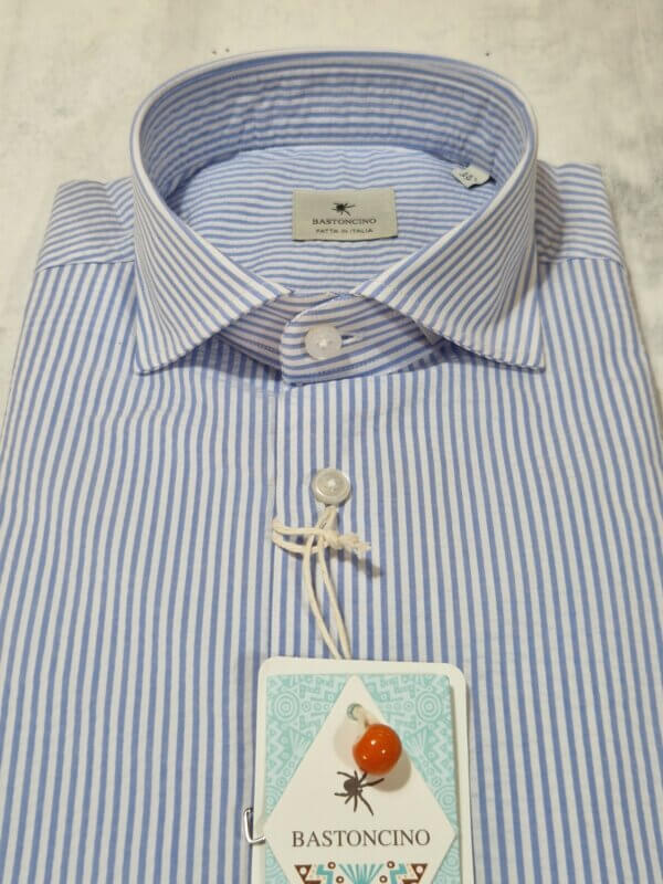 Camicia slim fit BASTONCINO seersucker B1546 - immagine 2