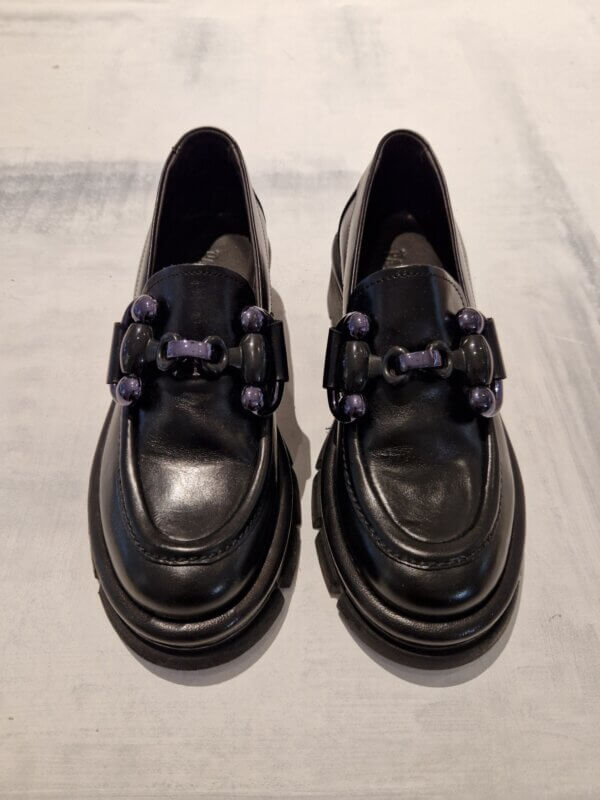 Mocassino donna PAWELK'S in pelle Sierra Nero W1105 - immagine 2