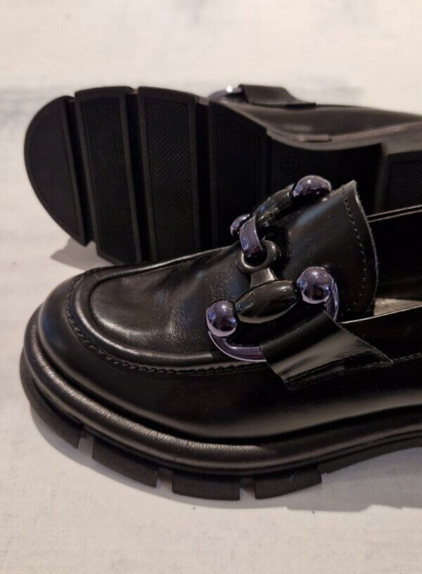 Mocassino donna PAWELK'S in pelle Sierra Nero W1105