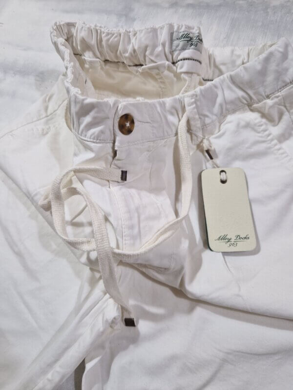 Bermuda uomo Alley Docks 963 Twill col. BIANCO - immagine 2