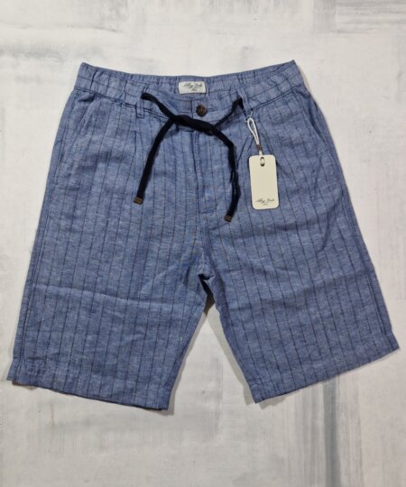 Bermuda uomo Alley Docks in lino e cotone col. ESTATE BLUE
