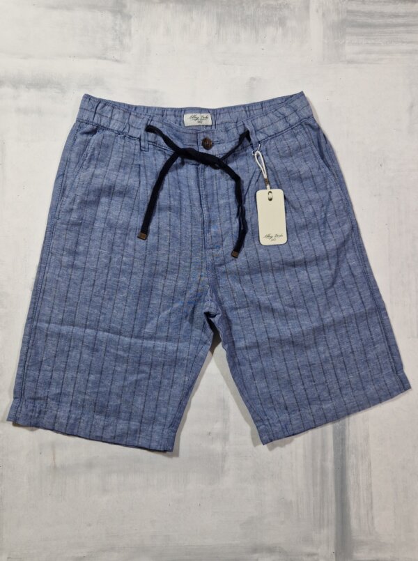 Bermuda uomo Alley Docks in lino e cotone col. ESTATE BLUE