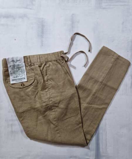 Pantalaccio uomo Alley Docks 963 in lino col. Safari