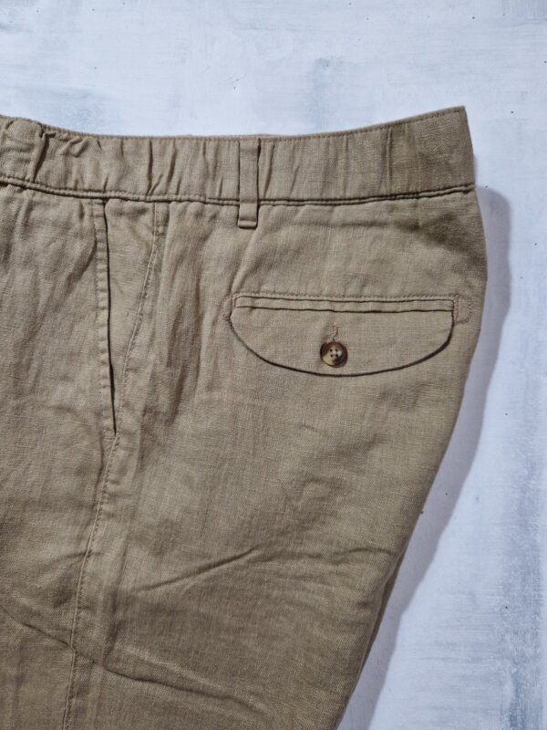 Pantalaccio uomo Alley Docks 963 in lino col. Safari - immagine 2