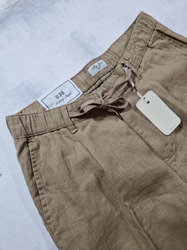 Pantalaccio uomo Alley Docks 963 in lino col. Safari - immagine 3