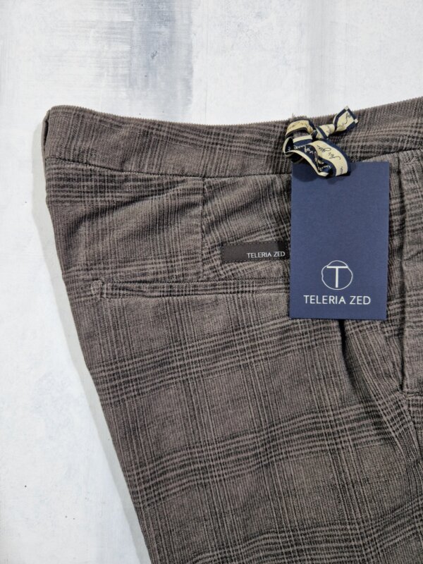 Pantalone uomo TELERIA ZED velluto Check scozzese Tom KQA 965 - TALPA - immagine 2