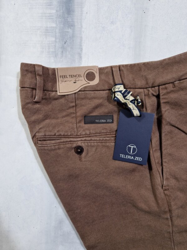 Pantalone uomo TELERIA ZED Robin Slim 17 TQA 790 - CIOCCOLATO - immagine 2