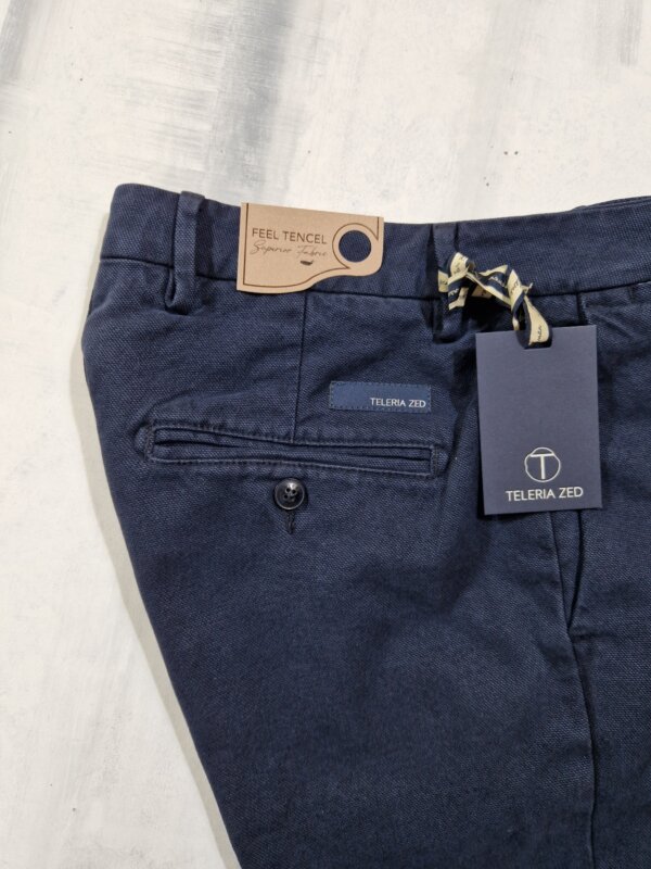 Pantalone uomo TELERIA ZED Robin Slim 17 TQA 860 - BLU DI PRUSSIA - immagine 2