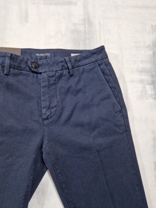 Pantalone uomo TELERIA ZED Robin Slim 17 TQA 860 - BLU DI PRUSSIA - immagine 3