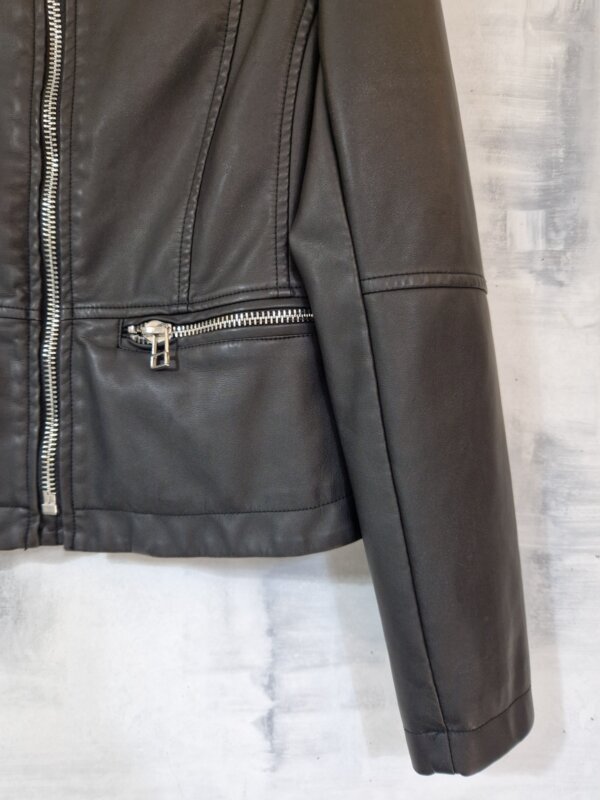 Giubbino donna Biker KAJA FREEDOMDAY in ecopelle nero - immagine 2