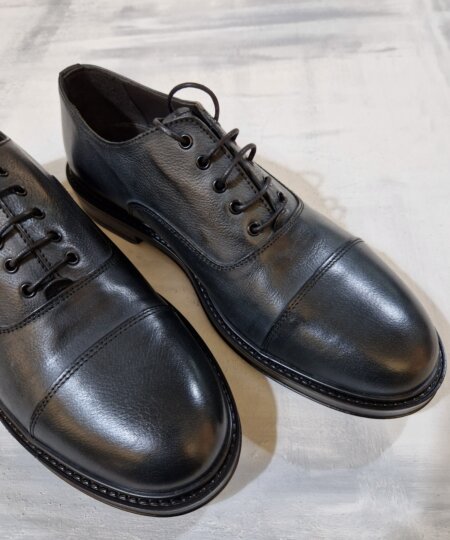 Scarpa francesina uomo MUSTO ARTIGIANI in pelle bufalo 6590 - BLU