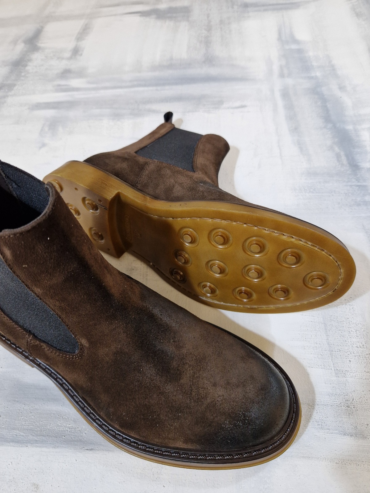 Stivaletto beatles uomo MUSTO ARTIGIANI in pelle scamosciata 3139 - TESTA di MORO - immagine 2