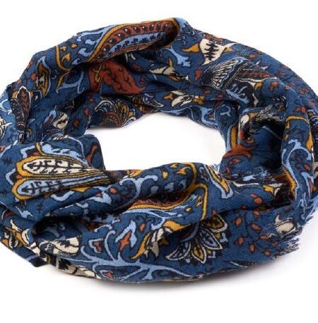 Sciarpa in lana BAHOBAB fantasia floreale BLU /  MULTICOLOR 25SA28