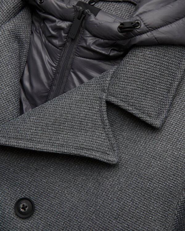 Giubbino doppiopetto con pettorina removibile con cappuccio UNITY Gravity - Grey Melange - immagine 3