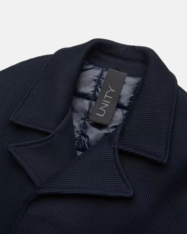 Giubbino doppiopetto con pettorina removibile con cappuccio UNITY Gravity - Blu Navy - immagine 2