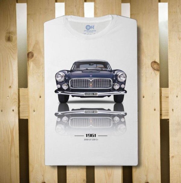 T-Shirt in cotone ORIGINAL RACE 3500 GT Spider Vignale - White