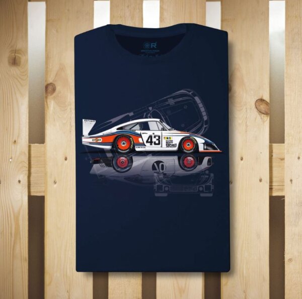 T-Shirt in cotone ORIGINAL RACE 935 Moby Dick Tech - Blu Navy