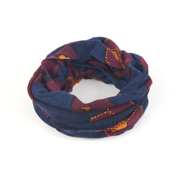 Sciarpa ricamata 100% Lana BAHOBAB - SATURNO - A19