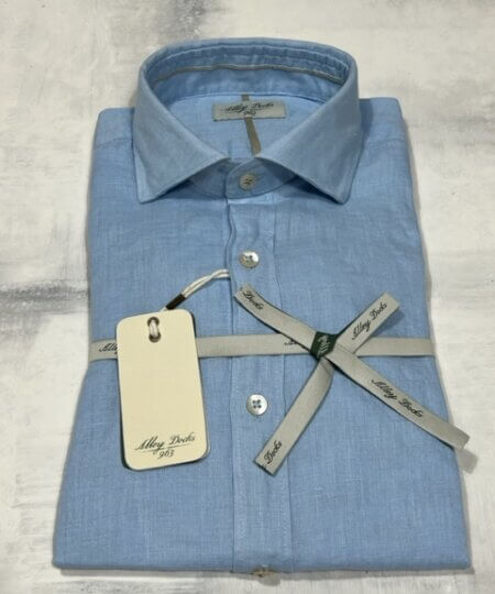 camicia lino azzurra alley