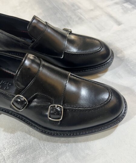 Mocassino uomo PAWELK'S in pelle doppia fibbia Sierra  22181 - NERO