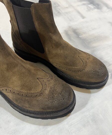 Stivaletto uomo PAWELK'S in pelle lavorato Beatles Orango 22823 - FANGO