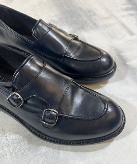 Mocassino uomo PAWELK'S in pelle doppia fibbia Sierra  22181 - BLU