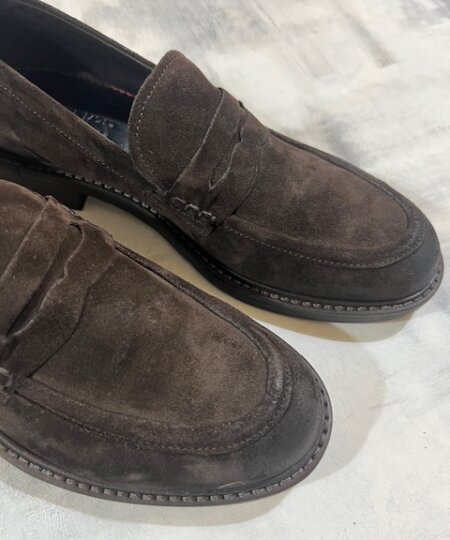 Mocassino uomo PAWELK'S in pelle scamosciato Yukon 22301 - TESTA di MORO