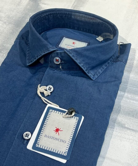 Camicia BASTONCINO jeans chambry lavato 4490