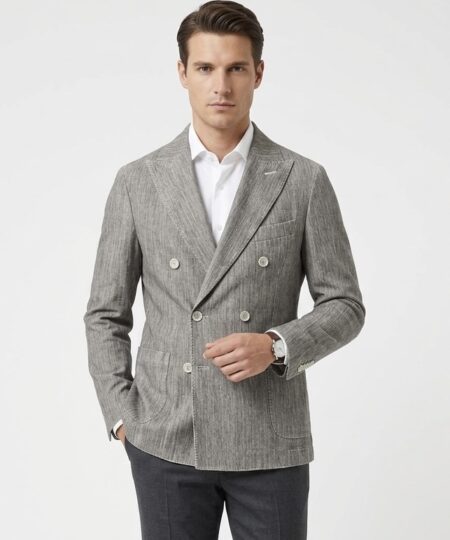 Giacca CIRCOLO 1901 Doppiopetto piquet premium cotone S. Print rever a lancia con impunture - Scrub