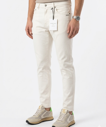 Pantalone MICHAEL COAL Tasca jeans in bull di cotone MC-DAVID one more size Lungo