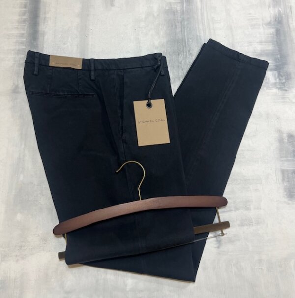 MICHAEL COAL Pantalone TK America Brad Plus 2500 Slim Lungo NAVY - immagine 2
