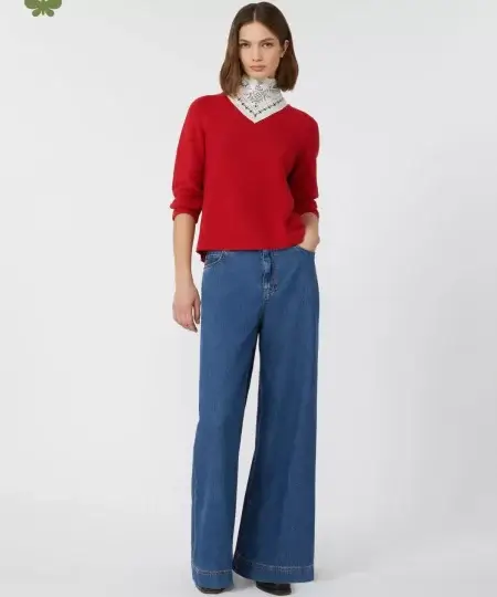 Jeans MAX MARA WEEKEND ampio in denim blu - VEGA
