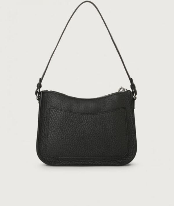 Borsa Mini bag ORCIANI Moon soft in pelle nero SD0171 - immagine 4