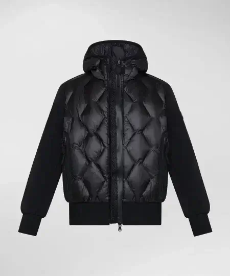 Bomber PEUTEREY in ripstop con trapunta rombi KOONS KJ BMAT - NERO