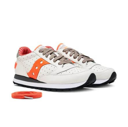 saucony bianche e arancioni