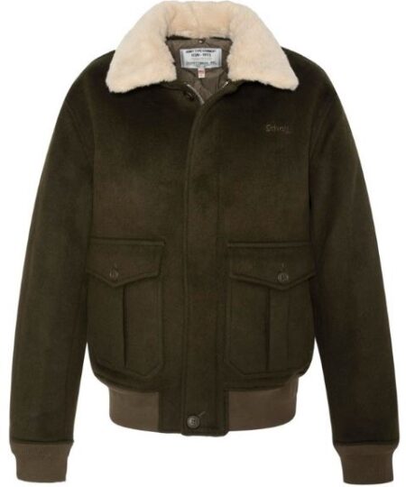 Giubbotto SCHOTT N.Y.C. Flight Jacket in lana AIRGUARD - Kaki