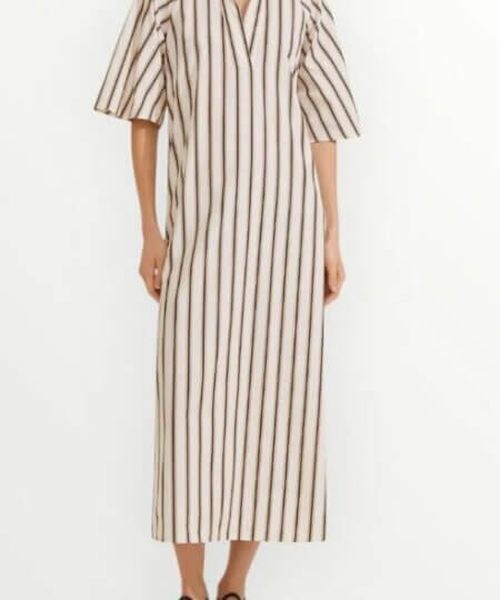 EMME di MARELLA abito rigato AMACA col. Beige