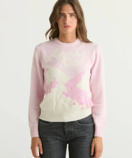 Maglione MC2 SAINT BARTH donna in misto cashmere rosa Apres Ski Card