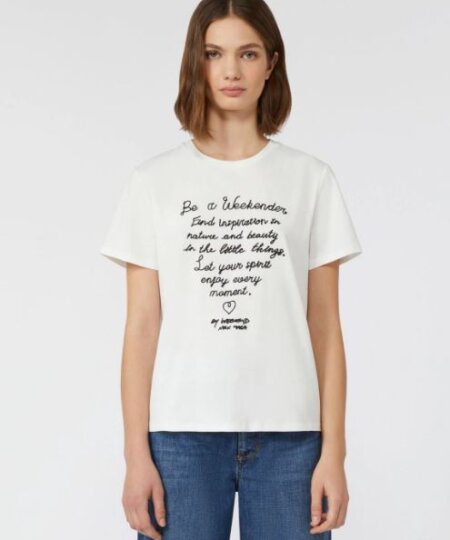 T-shirt MAX MARA WEEKEND in cotone con ricamo - bianco ARA