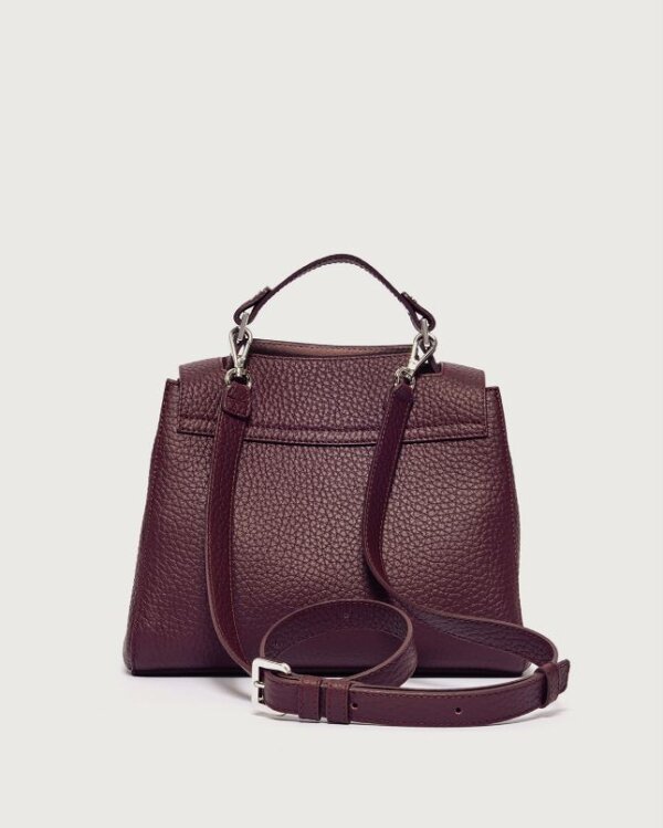 ORCIANI Borsa Sveva Soft Piccola a mano in pelle con tracolla - CHIANTI - immagine 2