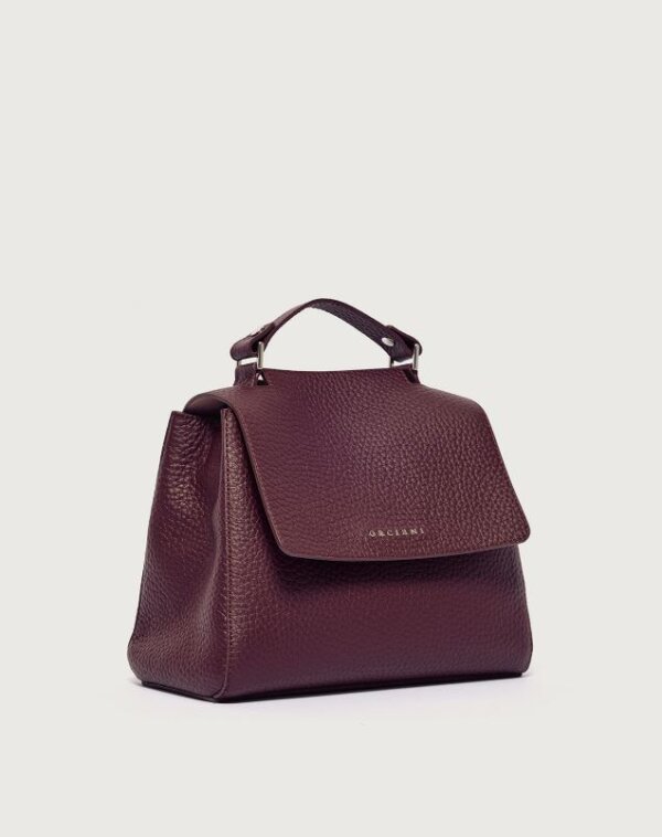 ORCIANI Borsa Sveva Soft Piccola a mano in pelle con tracolla - CHIANTI - immagine 4