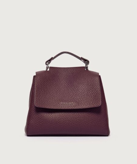 ORCIANI Borsa Sveva Soft Piccola a mano in pelle con tracolla - CHIANTI