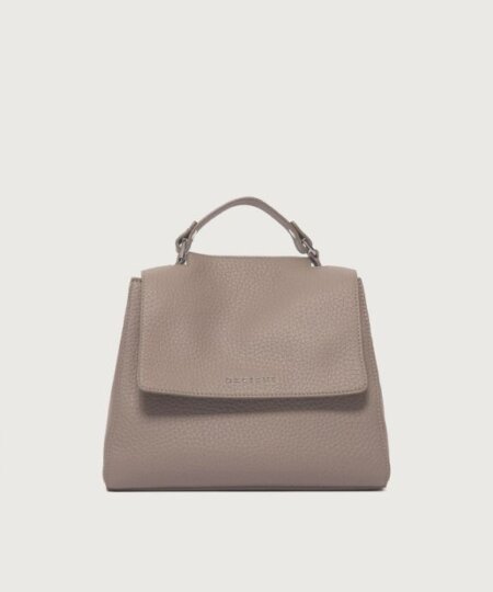 ORCIANI Borsa Sveva Soft Piccola a mano in pelle con tracolla - TAUPE