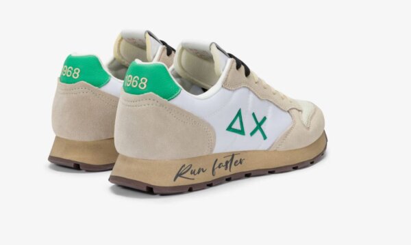 Sun68 sneaker uomo Tom Vintage col. BIANCO PANNA / VERDE PRATO - immagine 3